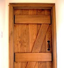 hand crafted solid oak door by devon joiners jg carpentry