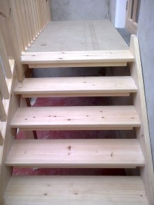 Bespoke Ash Wood Staircase Bannister Balustrades1