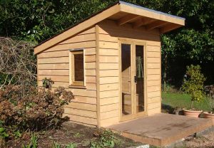 Custom Built Cedar Wood Garden Shed Sunroom Crediton