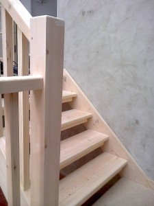 Bespoke Ash Wood Staircase Bannister Balustrades5
