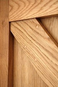 Oak Framed Ledge And Brace Door Joint Detail Poughill Devon
