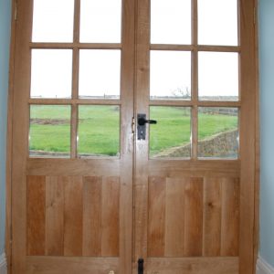 Custom Oak French Doors