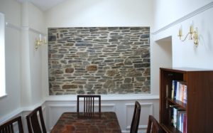 Feature Stone Wall Framed Wooden Panels